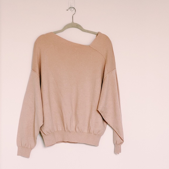 Free People Asymmetric Blush Knitwear Sweater - Picture 2 of 11